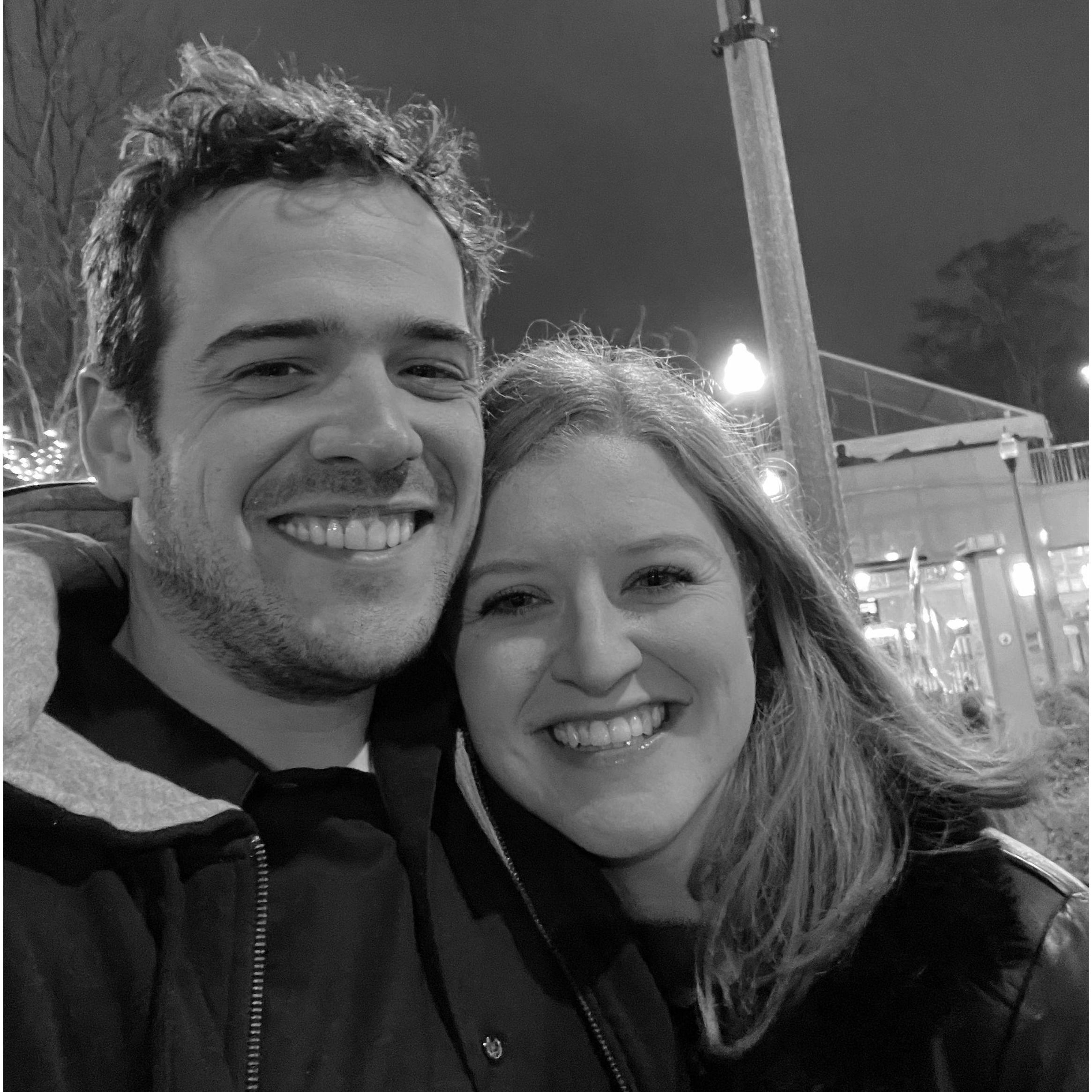 Our first Valentine's Day.