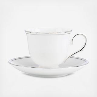 Federal Platinum Tea Cup & Saucer