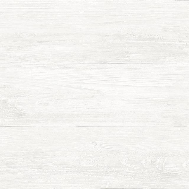 NuWallpaper NU3129 Reclaimed Shiplap Peel & Stick Wallpaper, White/Off-White
