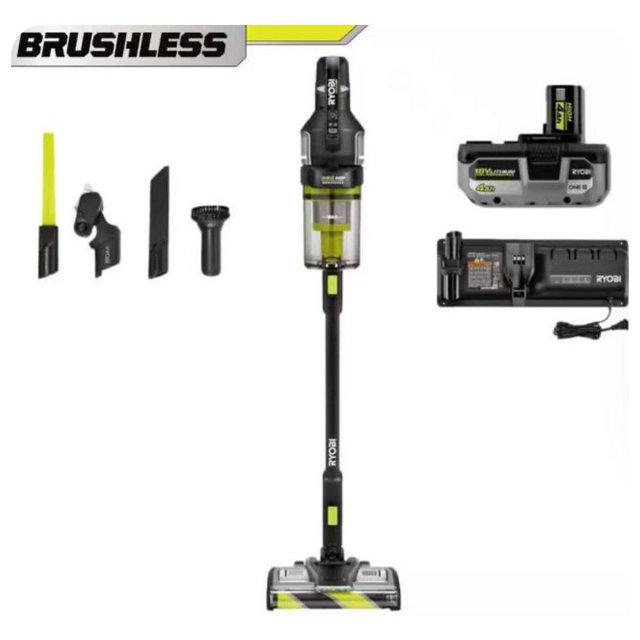 Ryobi- 18V ONE+ HP Advanced WHISPER Series Stick Vacuum (Tool Only)