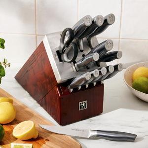 Graphite 14-Piece Self-Sharpening Knife Block Set