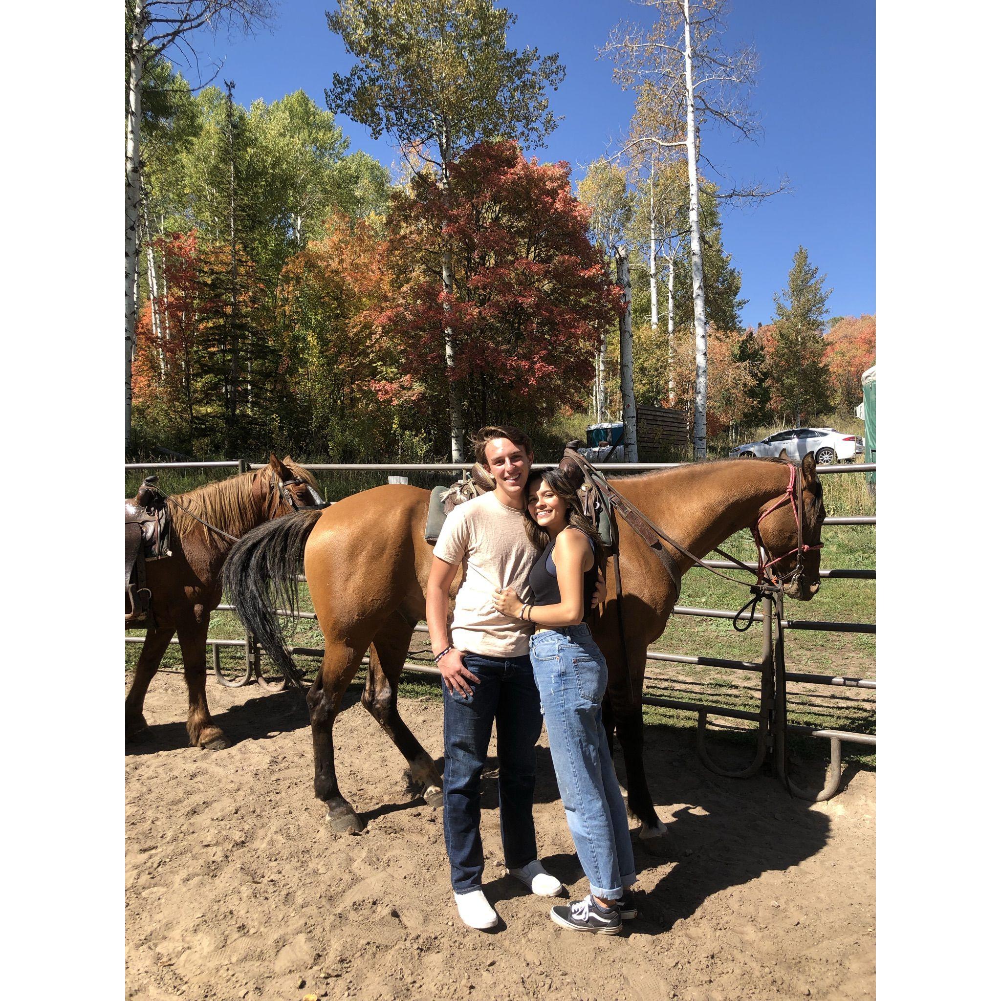 Horseback riding was the best with my love!