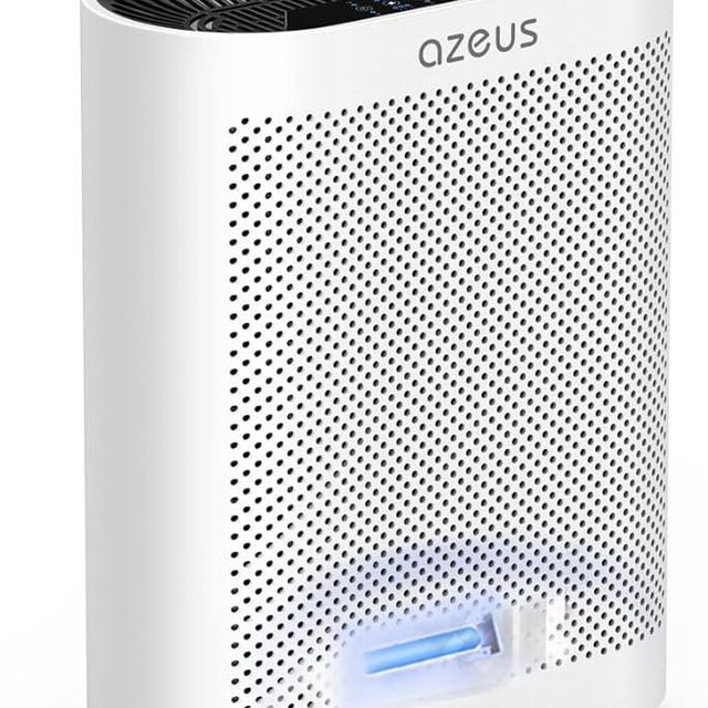 Azeus True HEPA Air Purifier GL-FS32 | 4-Stage Filtration System, Ultra-Quiet Operation, and Air Quality Sensor | Ideal for Large Rooms, Bedrooms, and Offices
