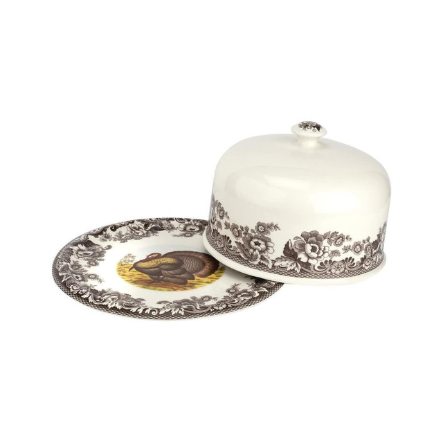 Spode Woodland Serving Platter with Dome - Perfect for Thanksgiving