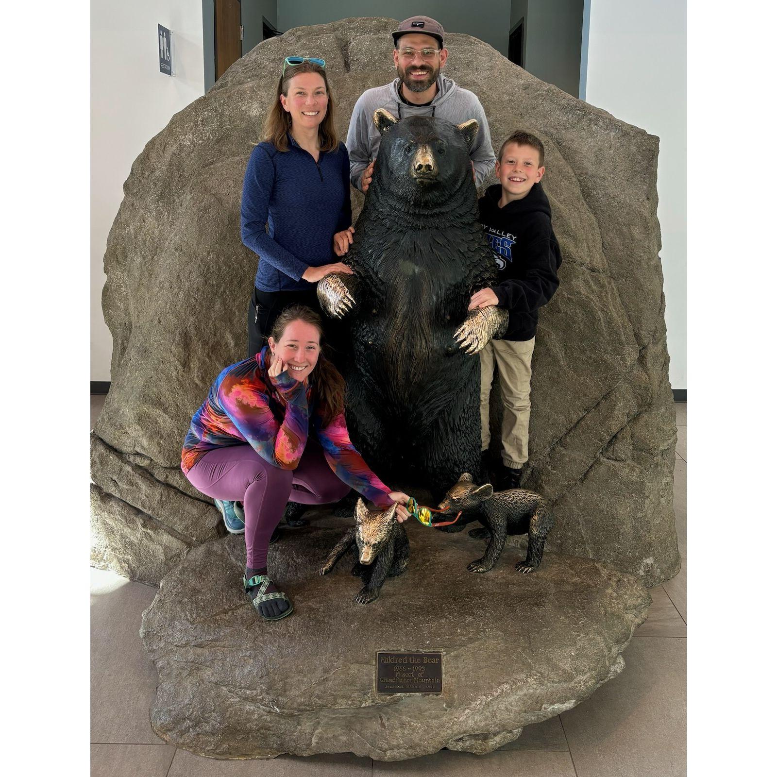 Exploring Grandfather Mtn in NC with family!