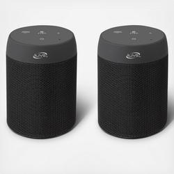 iLive - Light Up Wireless Waterproof Fabric Speaker - Black