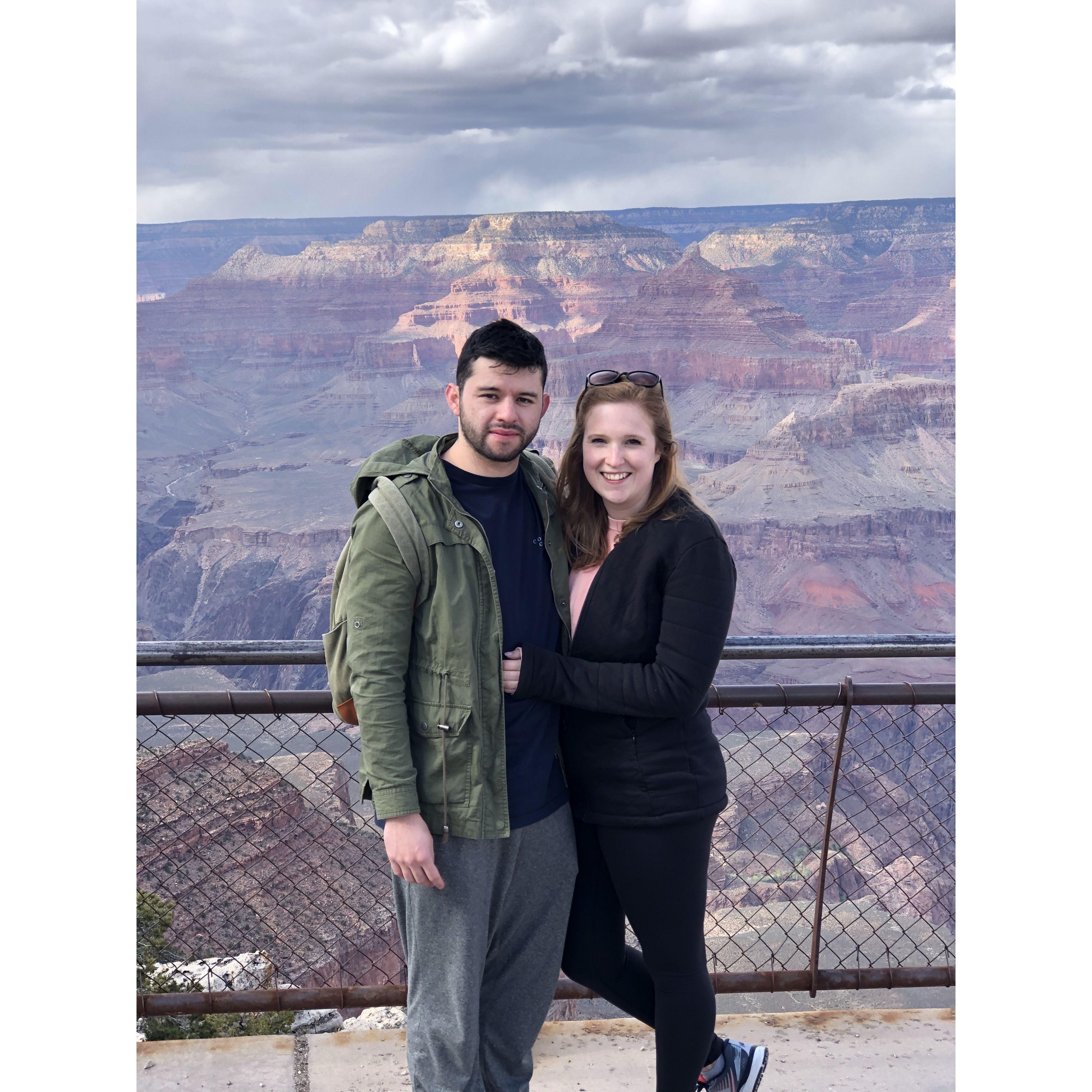 Visiting the Grand Canyon in 2020.