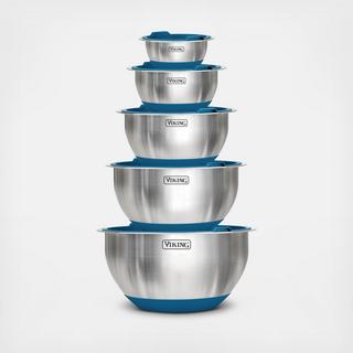 10-Piece Stainless Steel Mixing Bowl Set