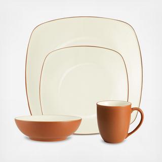 Colorwave Square 4-Piece Place Setting, Service for 1