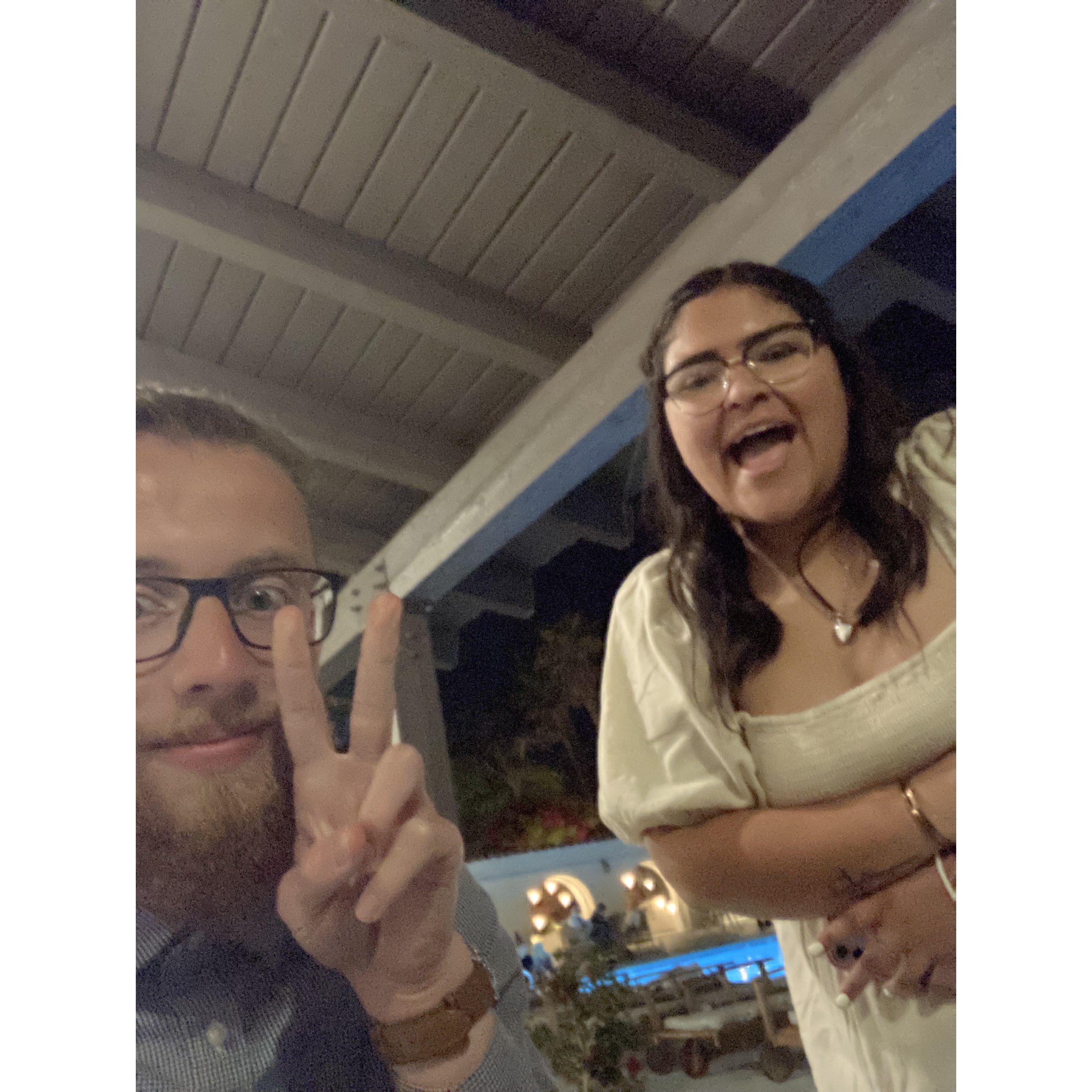first selfie as friends