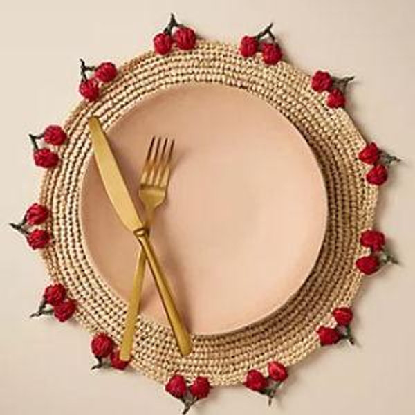 Handwoven Cherry Placemat