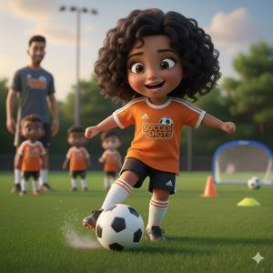 Goal! Help Aria Keep Growing with Soccer Shots ⚽