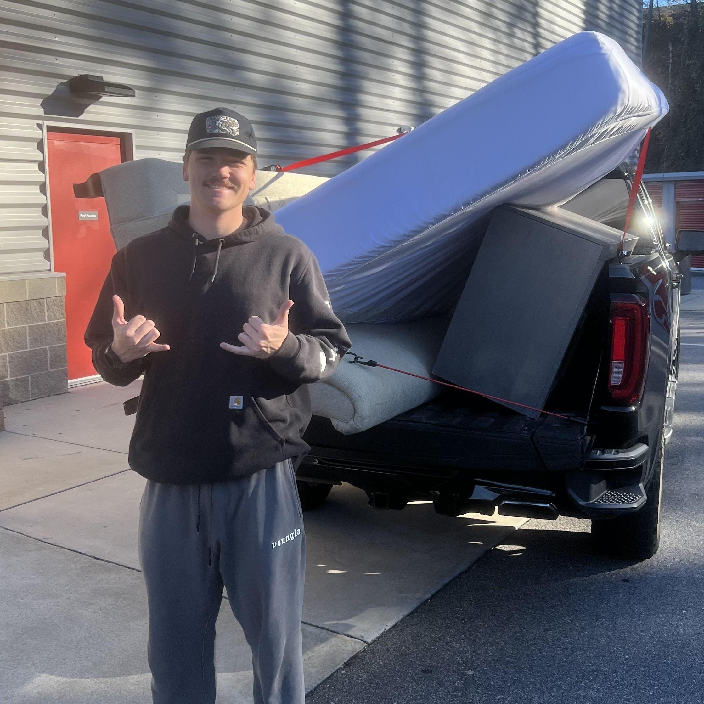 Helping Eli move into his new apartment!