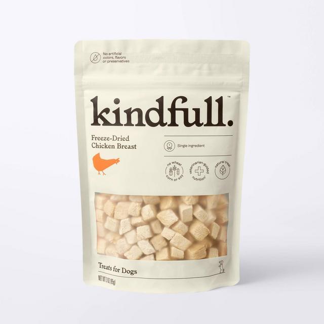Freeze Dried Dog Treat with Chicken Flavor - 3oz - Kindfull™