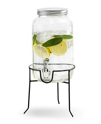 Style Setter Orchard Hill 1 Gallon Beverage Dispenser with Wire Stand