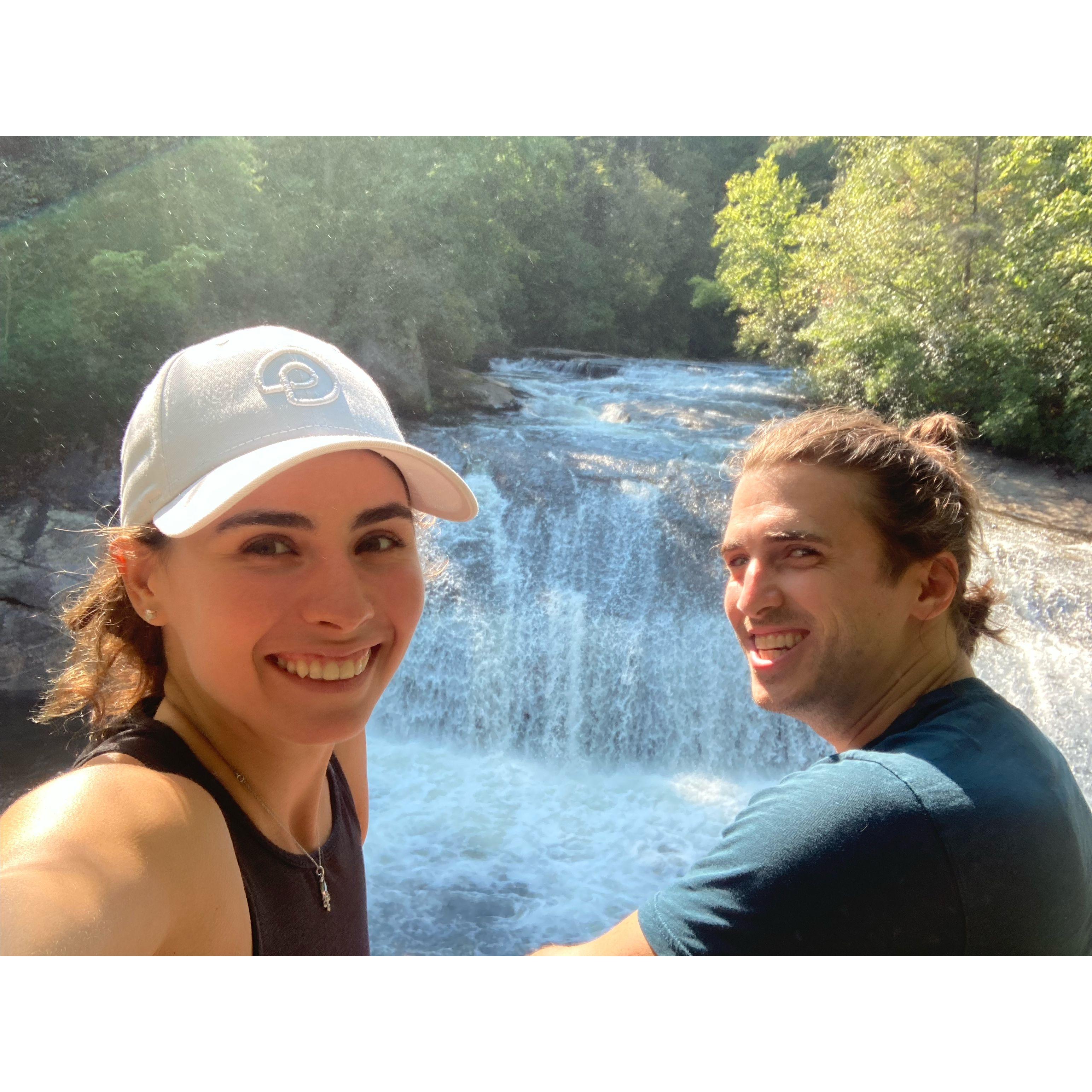 Catching waterfalls in Asheville, NC