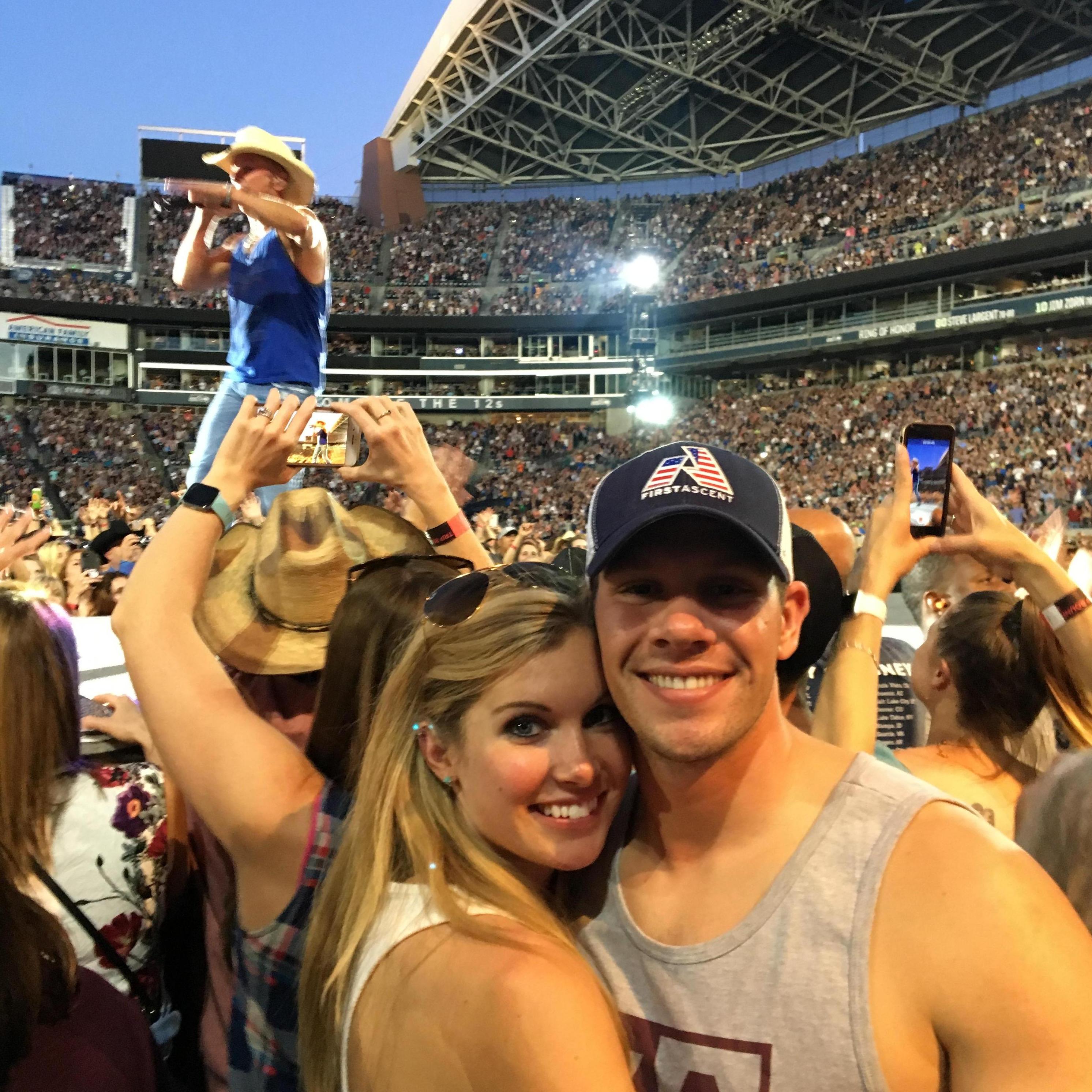 Rob, Kallan, and Kenny Chesney! Sandbar 2018
