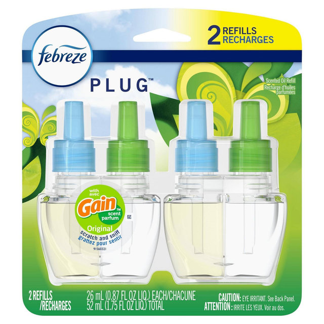 Febreze Plug Gain Original Refill with Fade Defy Technology - 2ct