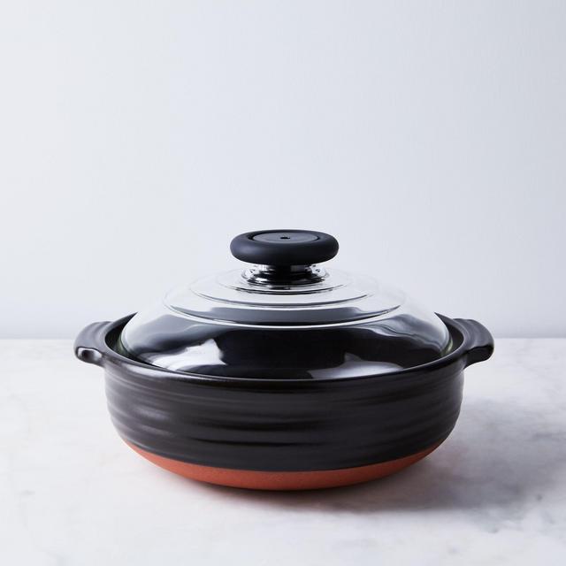 Japanese Clay Pot with Glass Lid