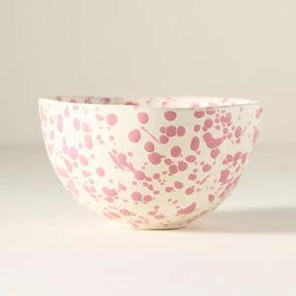 Splatter Portuguese Stoneware Cereal Bowls
