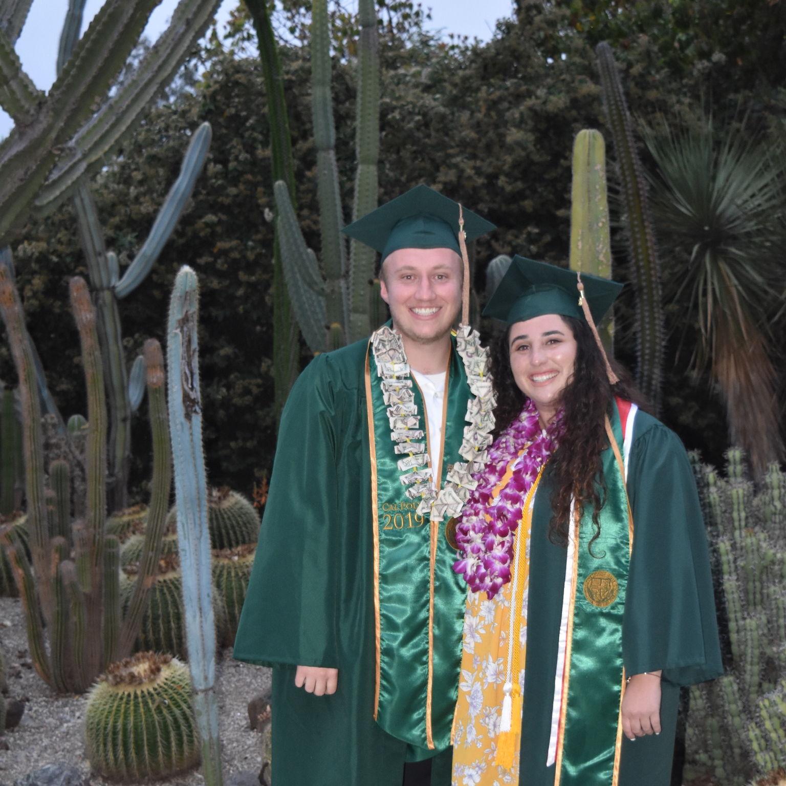 Our graduation from Cal Poly San Luis Obispo in 2019.