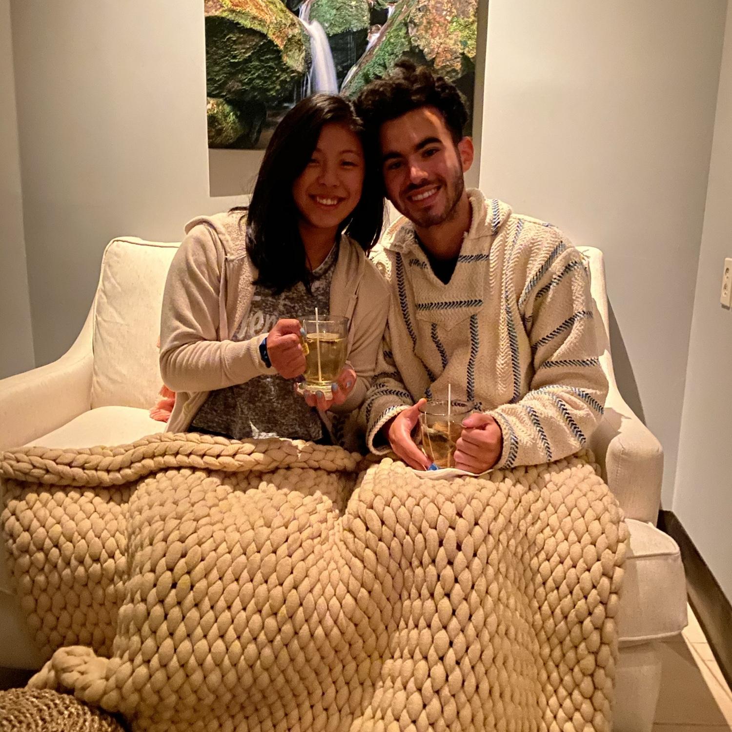 Our first massage - we love getting couples massage