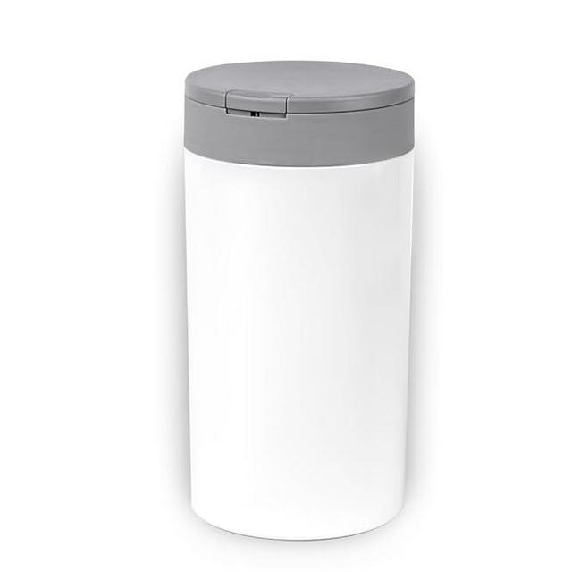 INEVIBE Disinfecting Wipes Dispenser - Push Button Decorative Wipes Container for Bathroom and Countertop, Portable Disinfectant Cleaning Wipes Holder (White)