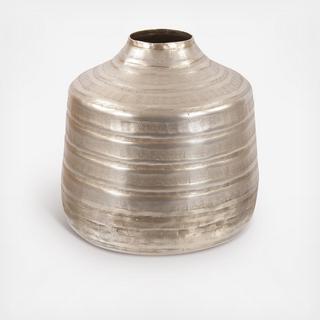 Small Chiseled Cylinder Vase
