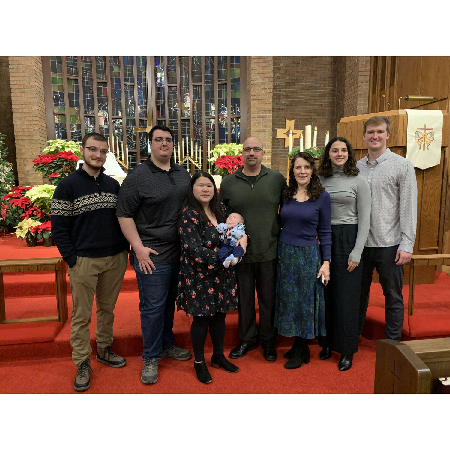 Uncle Matt and Aunt Brittney! Godparents to Kevin Jr and Zoe's son, Kevin III on his baptism day!