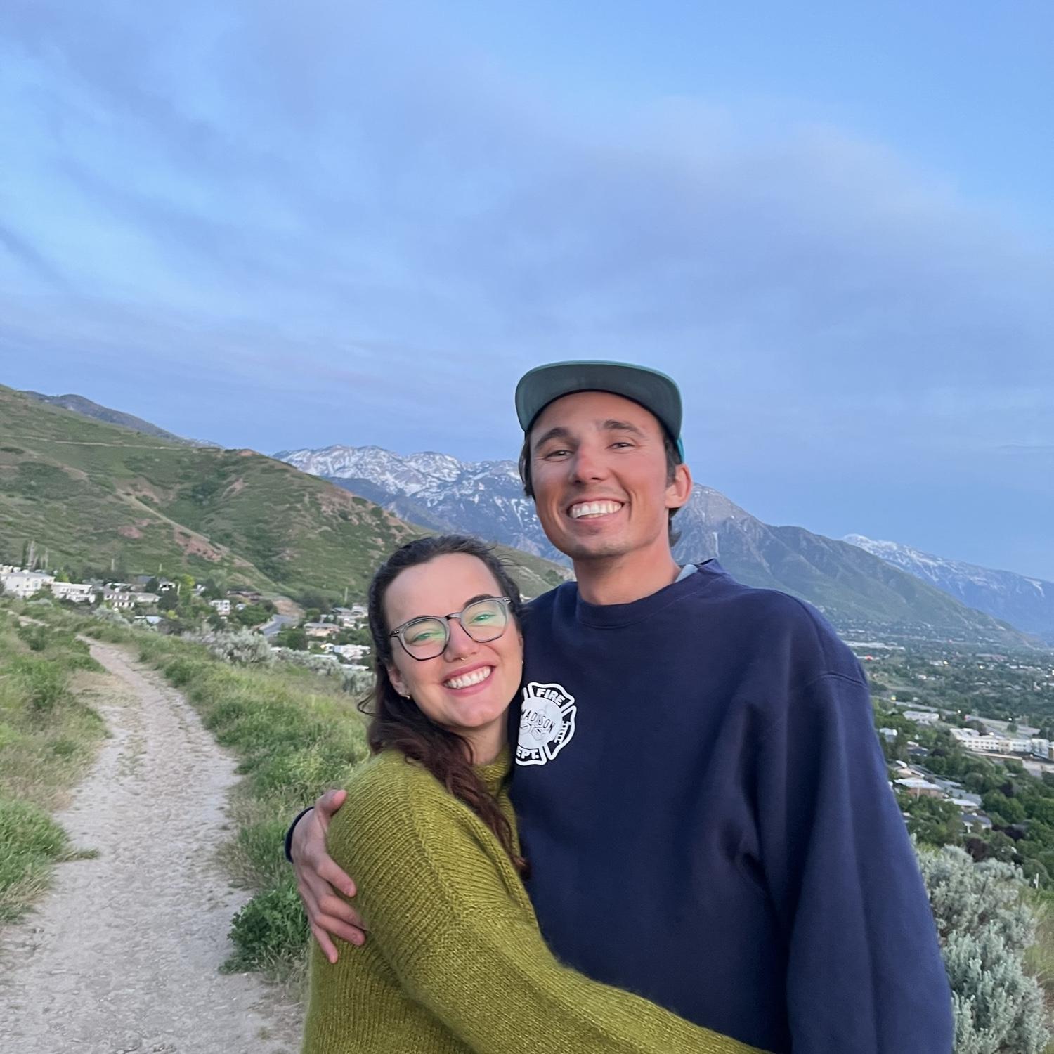 Sunset walk by our apartment! Spring 2024