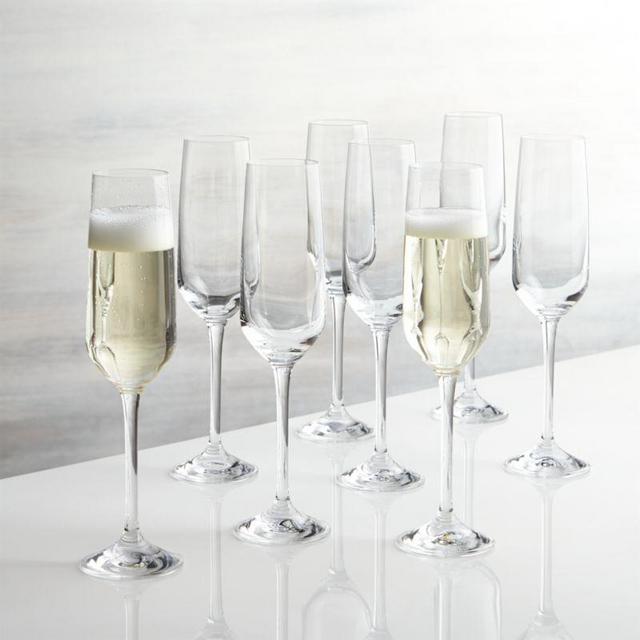 Nattie Champagne Glasses, Set of 8
