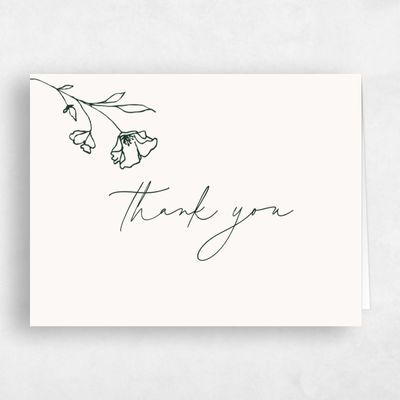 Beige Wedding Thank You - Varnell Landscape
