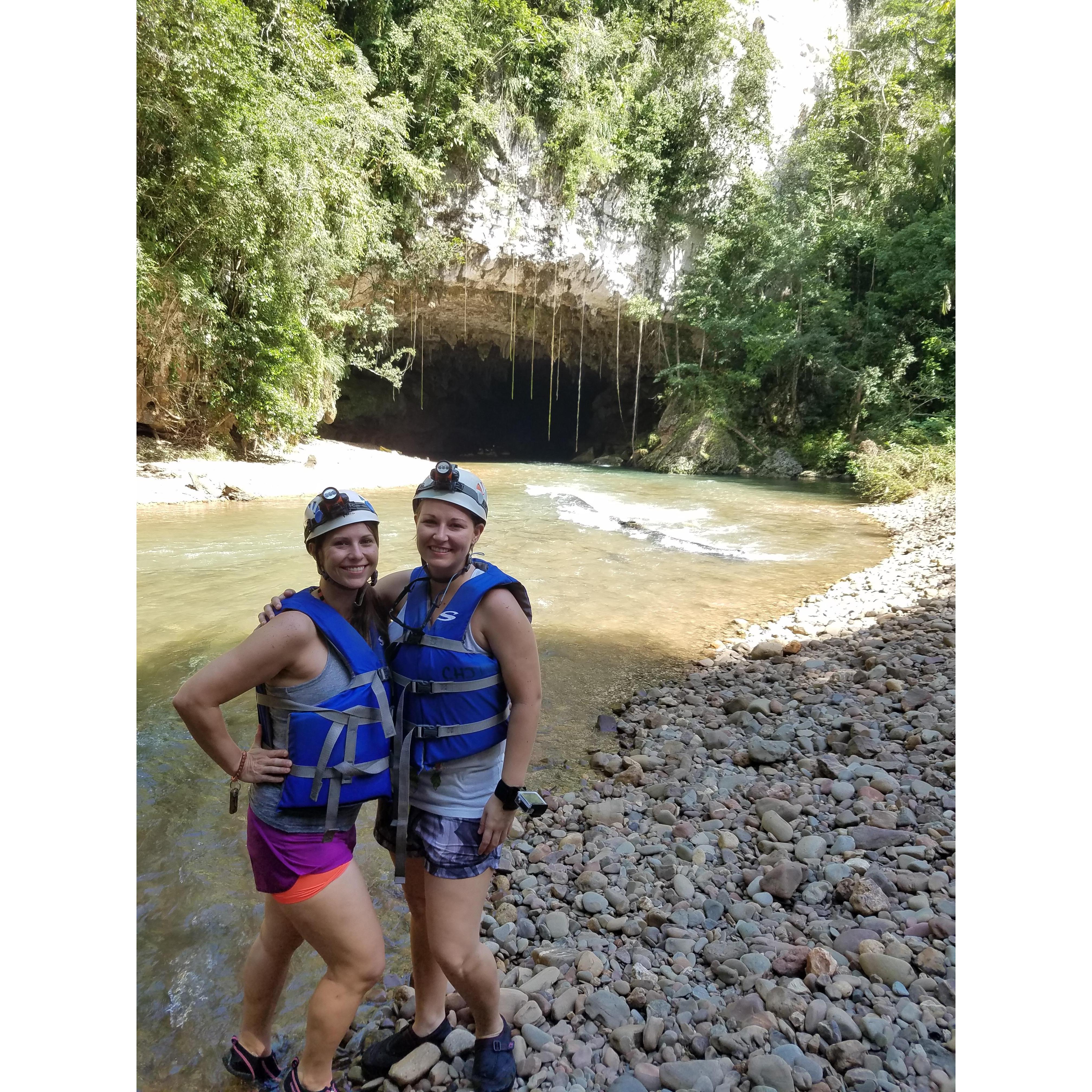 Cave tuning in Belize. You better Belize it
