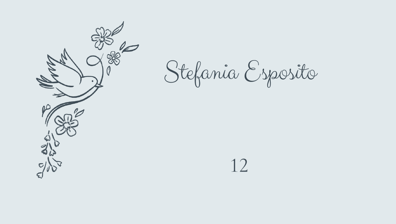 Harper | Ice | Zola Wedding Place Cards