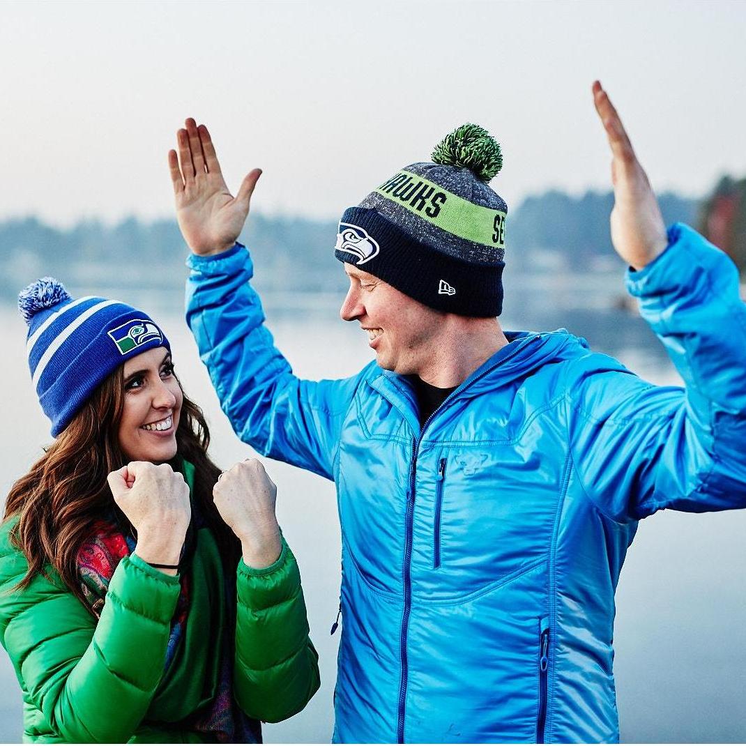 Two crazy people, crazy in love with each other and football.