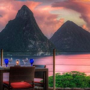 Dinner for two Jade Mountain Resort St. Lucia Restaurant