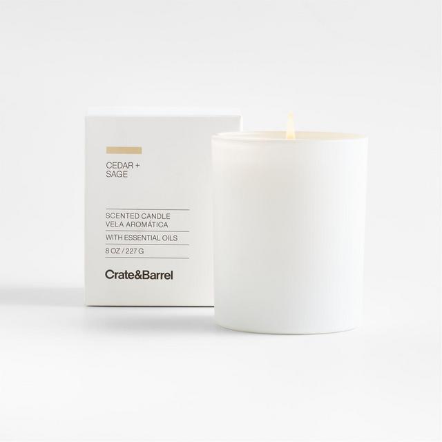Cedar + Sage Scented Candle