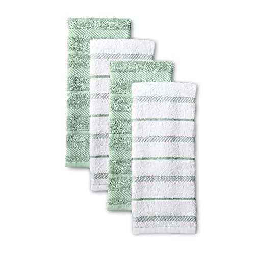 KitchenAid Albany Kitchen Towel Set, Set of 4, Pistachio