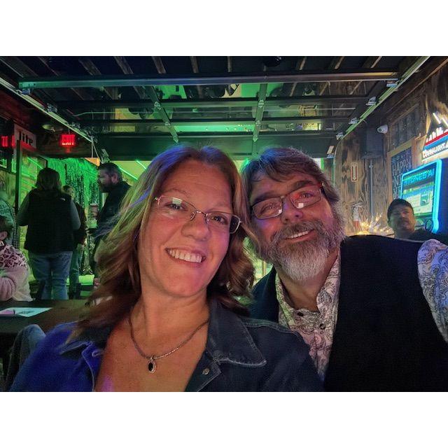 New Year's Eve 2024, listening to Sarah Barton & Second That at the Silver Dollar.