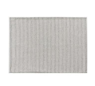 Wheaton Stripe Placemat, Each - Charcoal