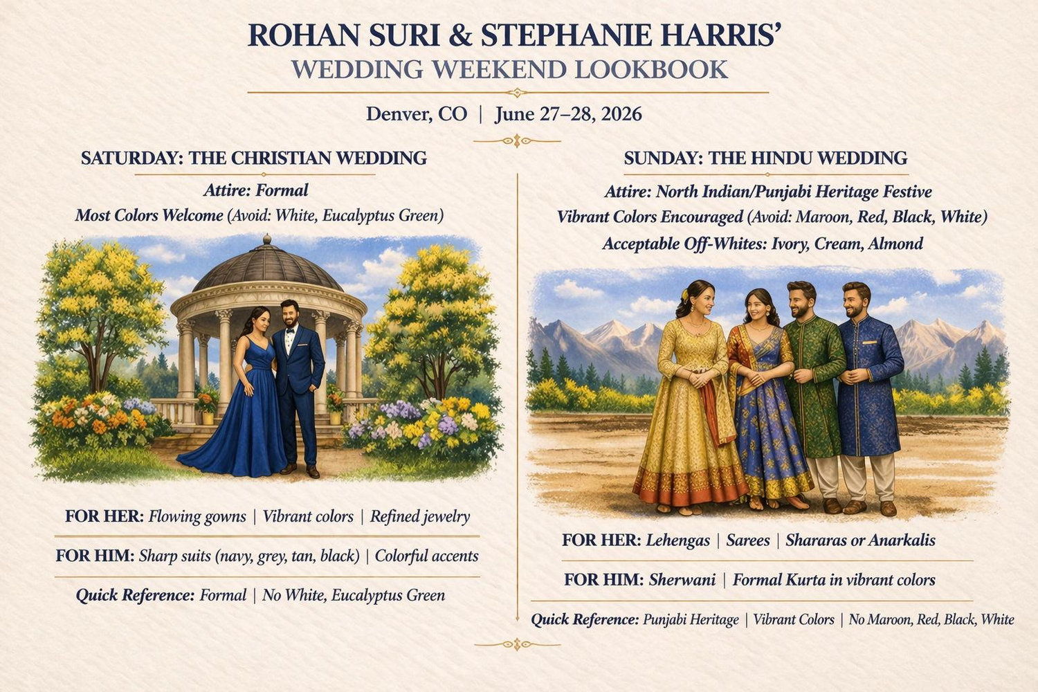 The Wedding Website of Rohan Suri and Stephanie Harris