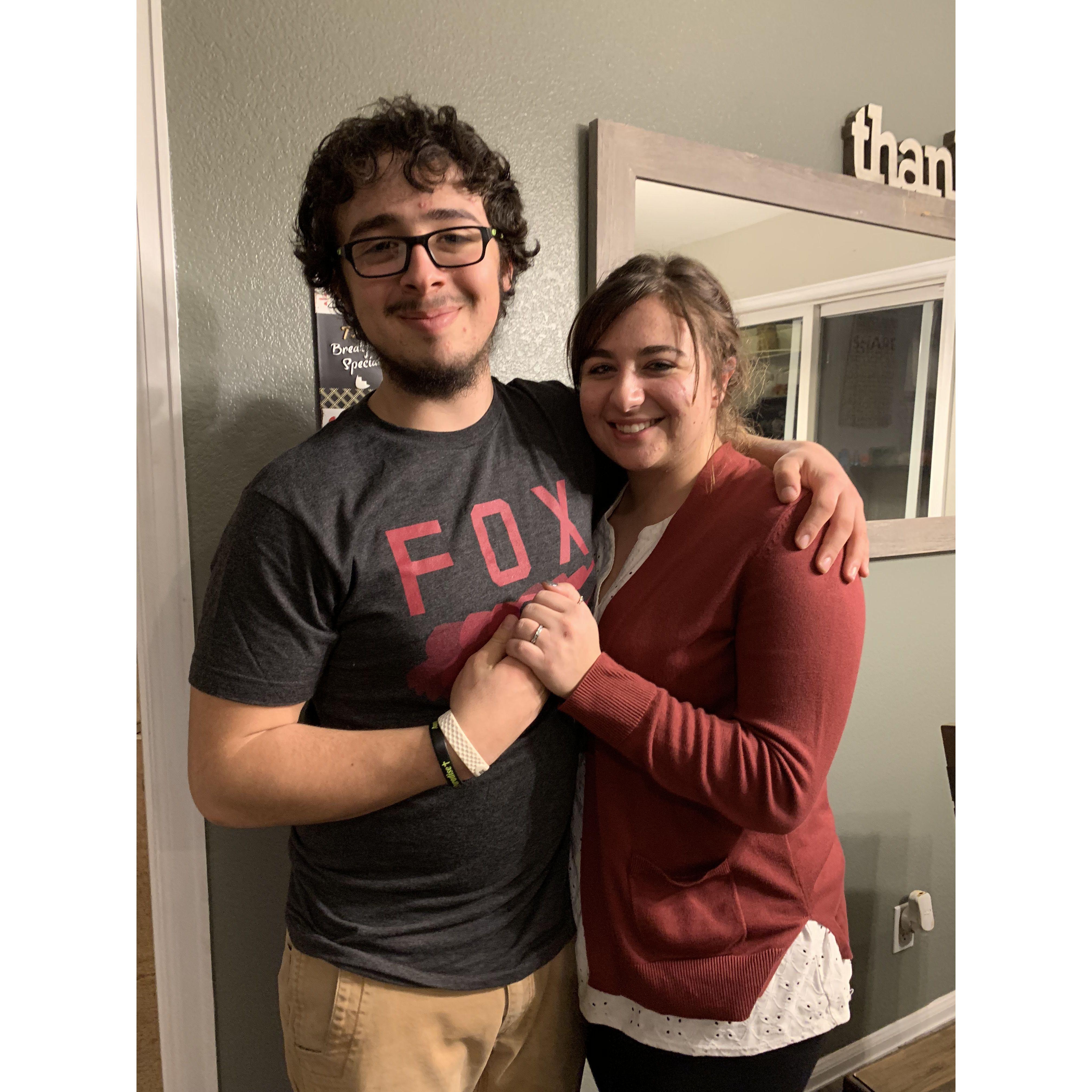Our first Valentine's Day, Braxton gave Tori a promise ring!