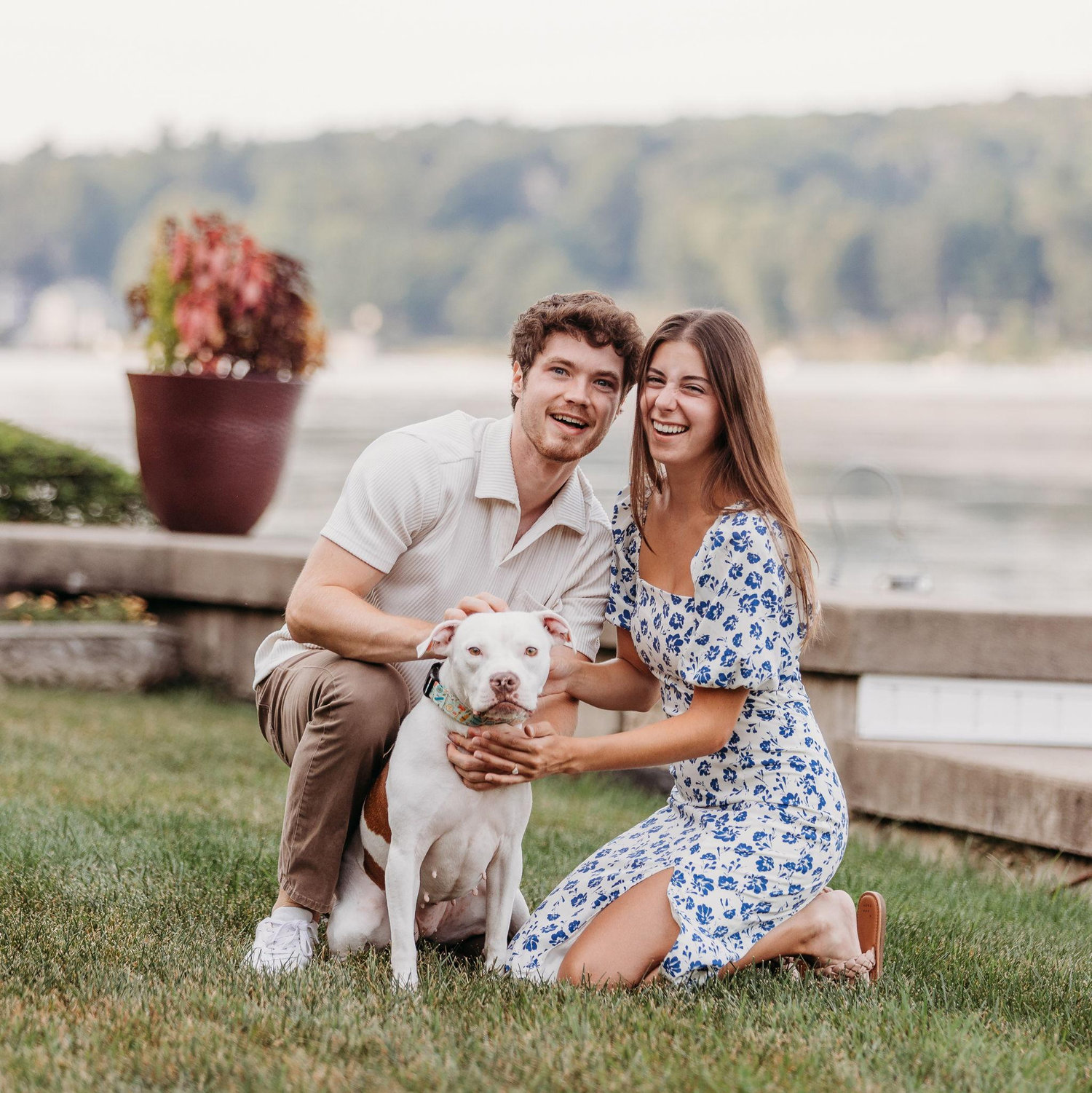 Engagement pic with Lova!