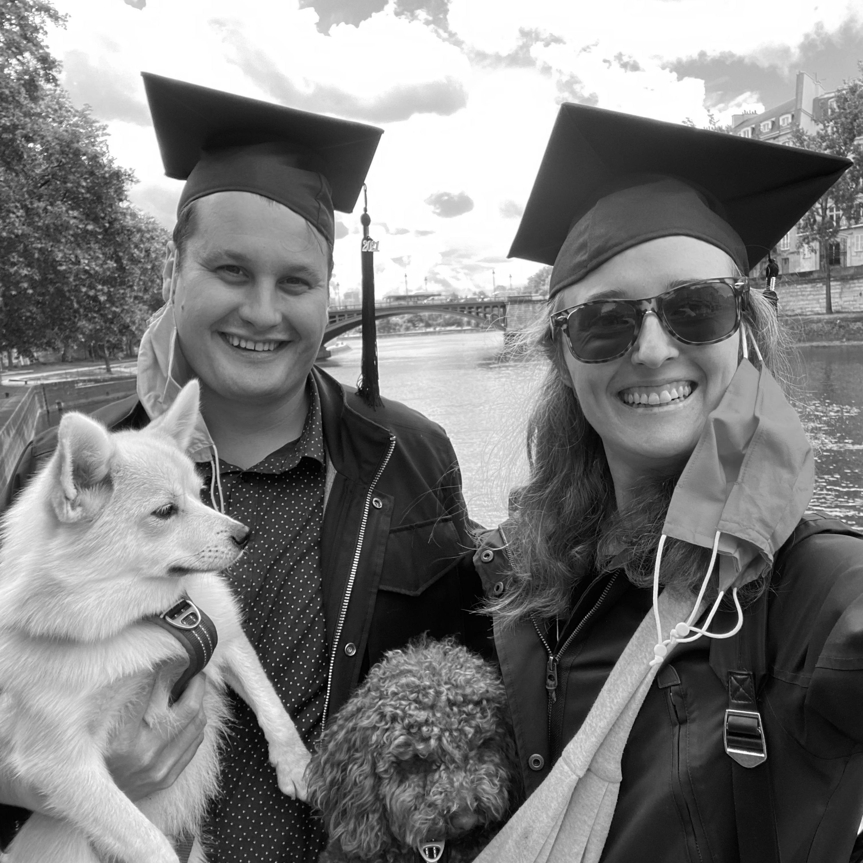 After two years of graduate school during the pandemic, Nicholas and Nona graduated with MFAs! Nicholas got his degree in New Media and Technology and Nona in Photography and Image-Making.