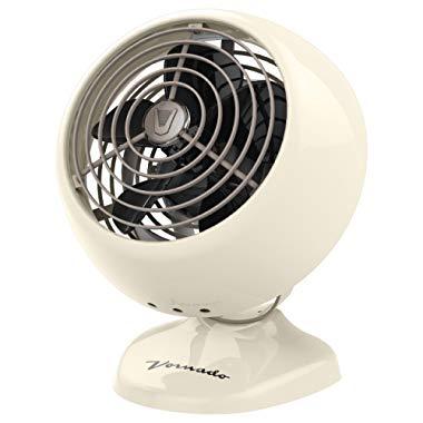 Vornado VFAN Mini Classic Personal Vintage Air Circulator Fan, Vintage White