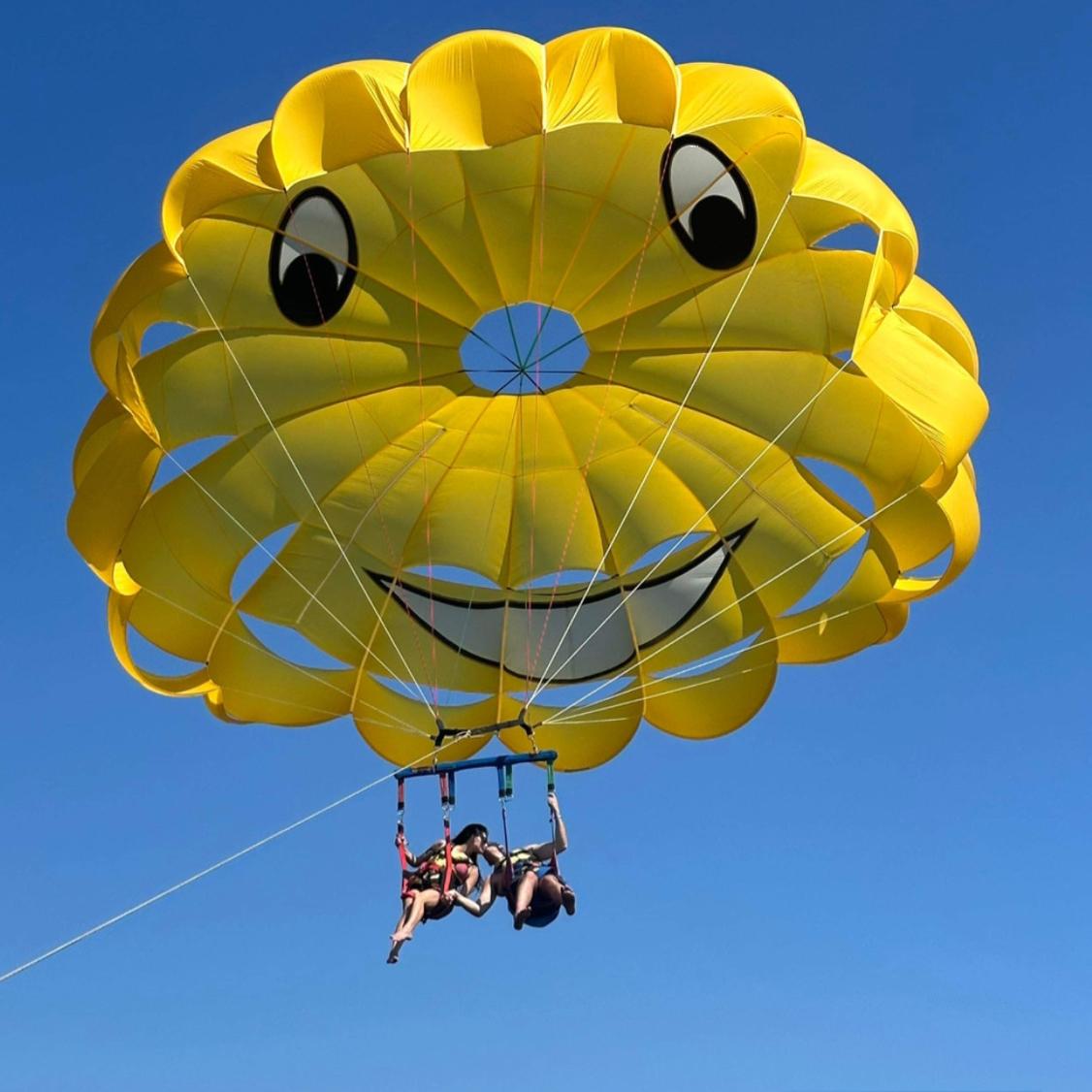 So many firsts together, to include Parasailing!