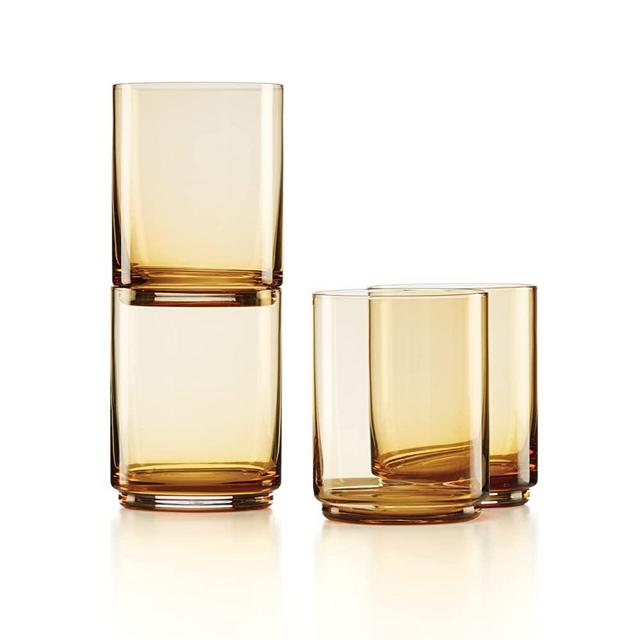 Lenox Tuscany Classics 4Pc Tall Glasses, 1.10, Orange