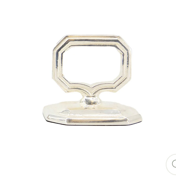 Hester & Cook Napkin Ring & Place Card Holder - Silver