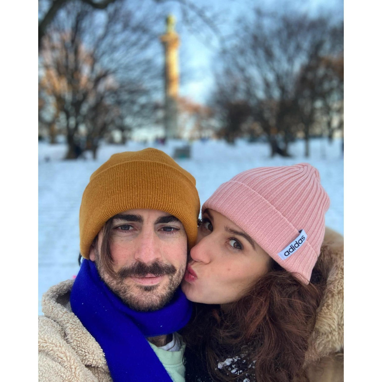 In the snow