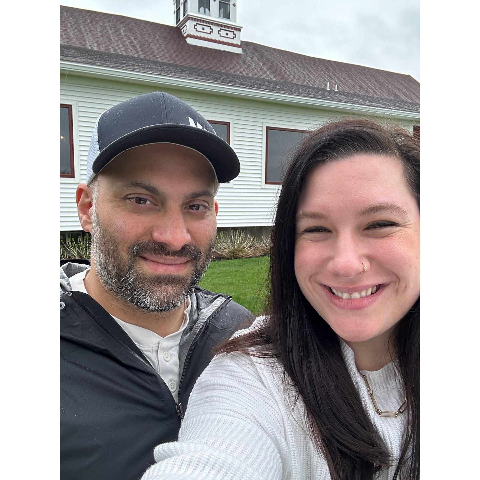 Food tasting day at our wedding venue - Chichester, NH